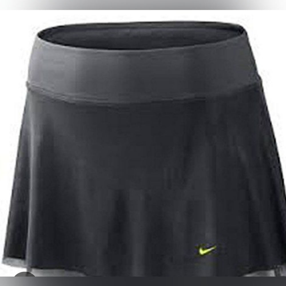 Nike Women's Dri Fit Tennis Skirt in Dark Gray, Size Medium